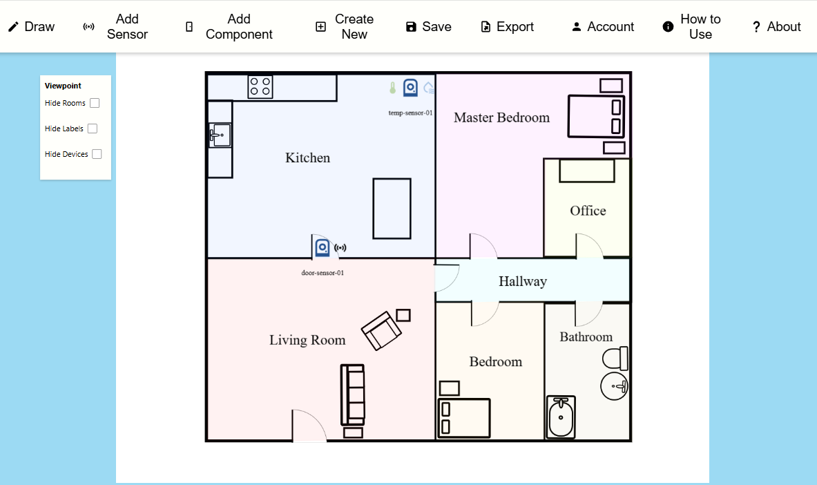 Picture of floor plan application