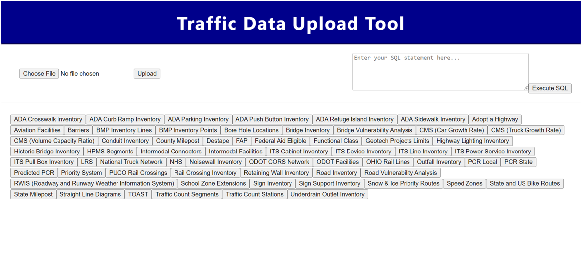 Initial application plan for traffic data